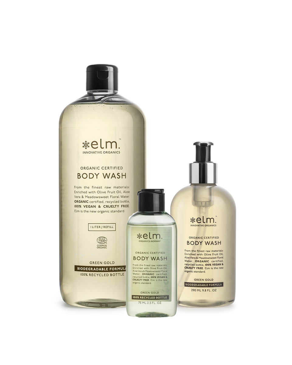 elm Body Wash Green Gold