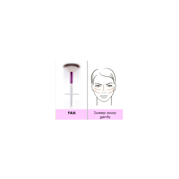 Ruby Kisses Fan Brush