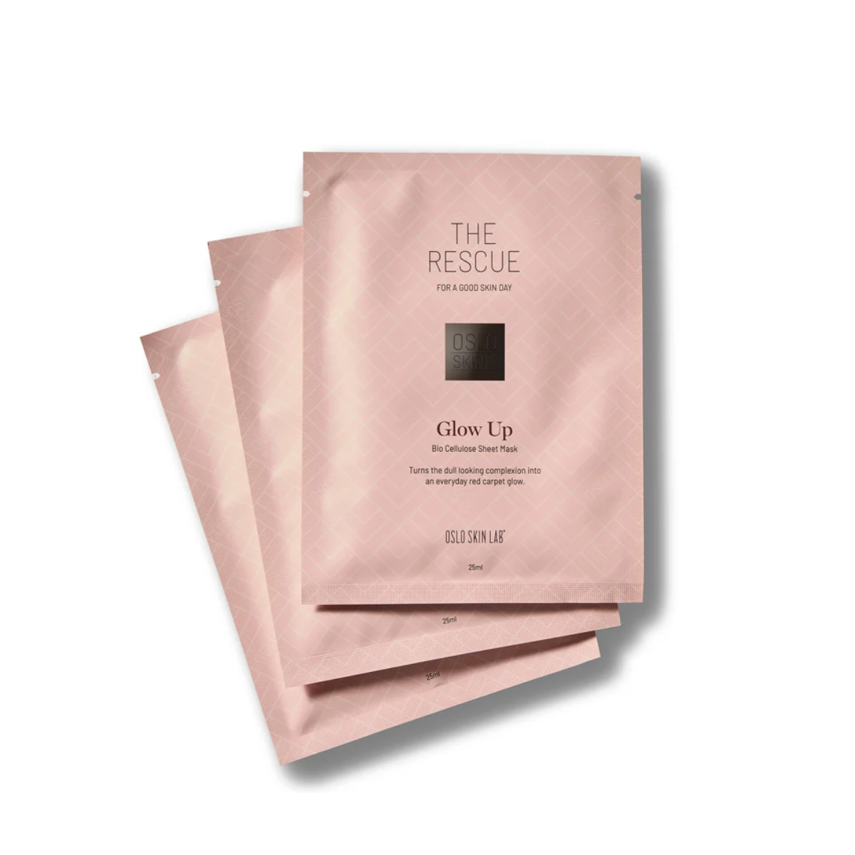 Oslo Skin Lab The Rescue Glow Up Sheet Mask 3stk