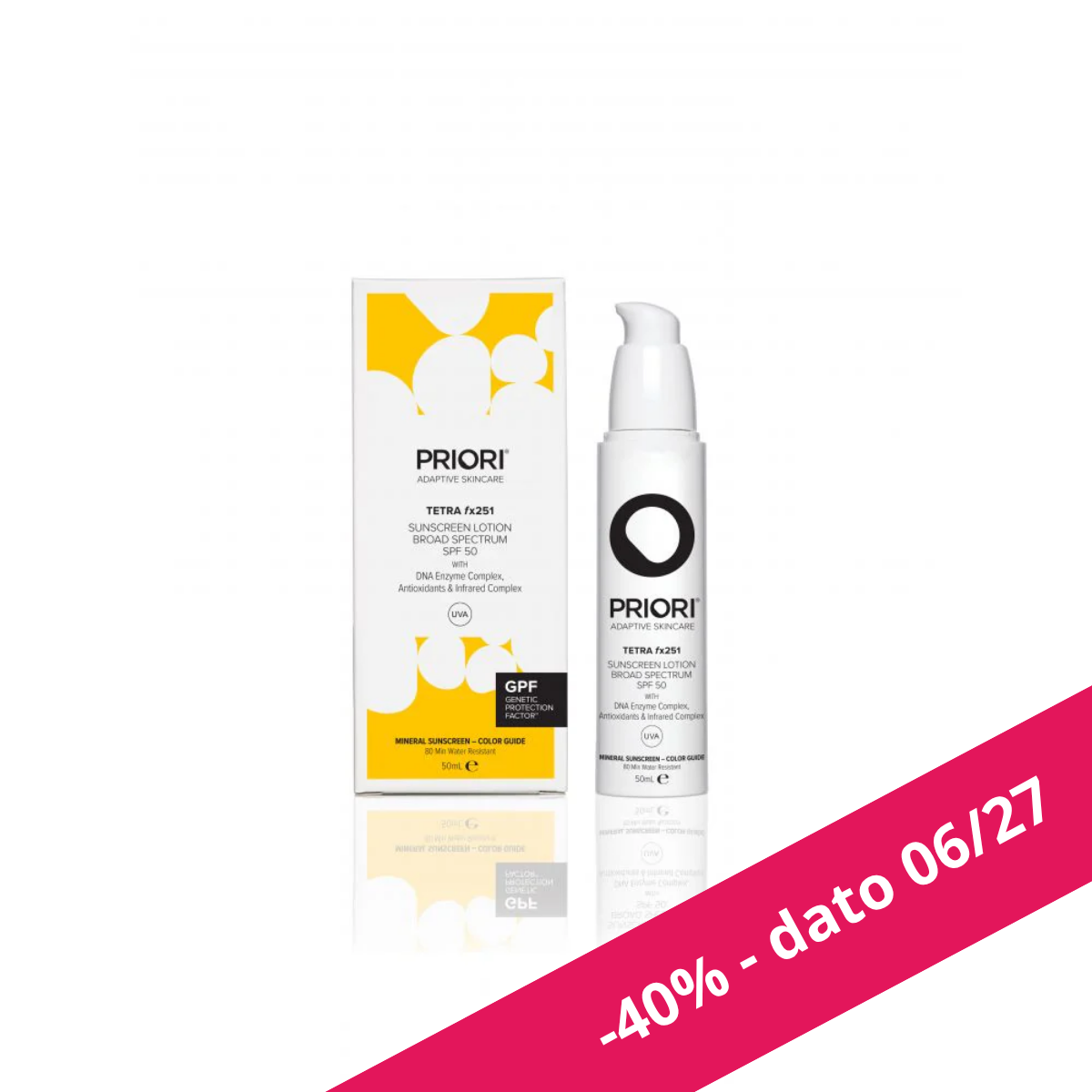 PRIORI TETRA SPF50 Color Guide 50ml (OBS: dato 06/27)