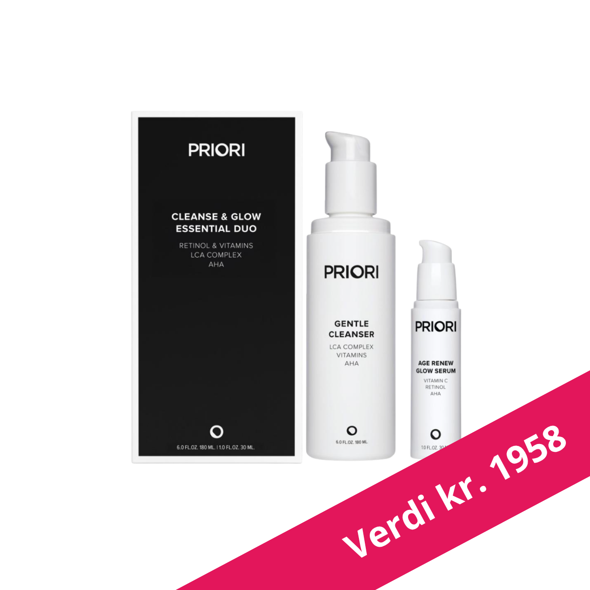 Priori Cleanse & Glow Essential Duo