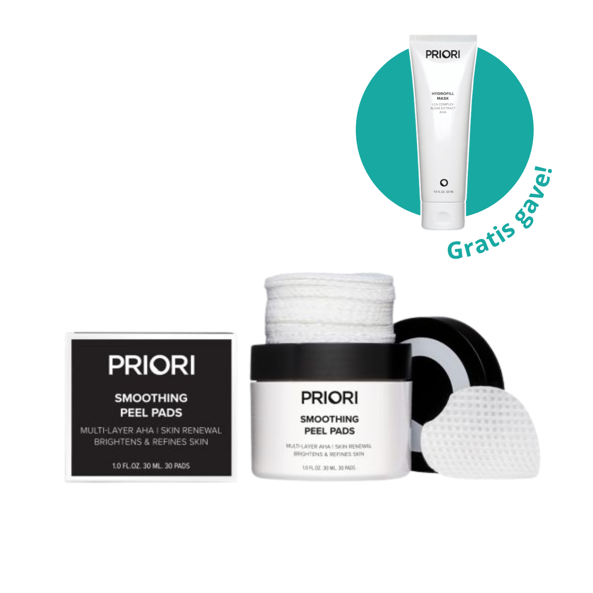 PRIORI Smoothing Peel Pads 30stk
