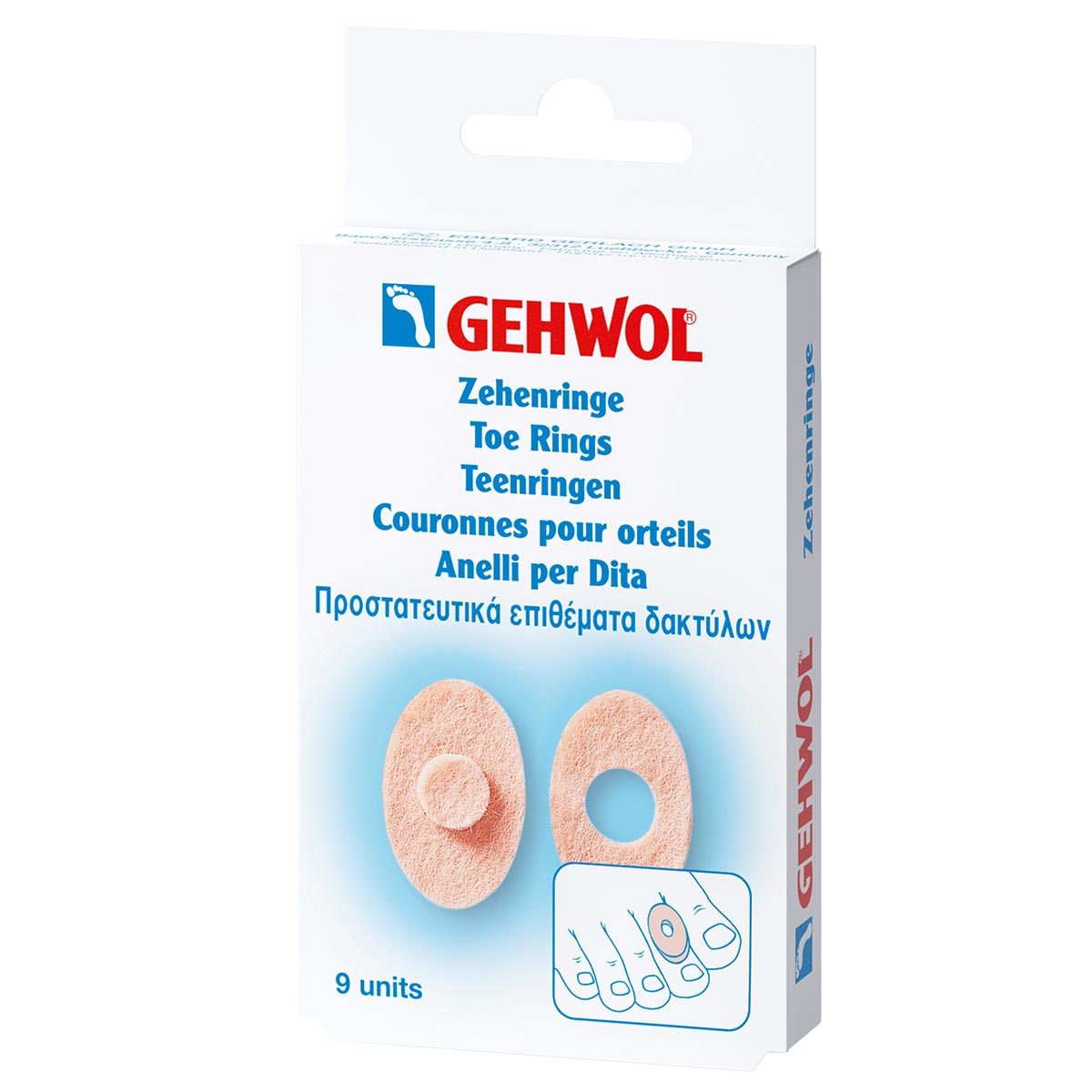 Gehwol Toe Ring - Tåring Oval 9 stk