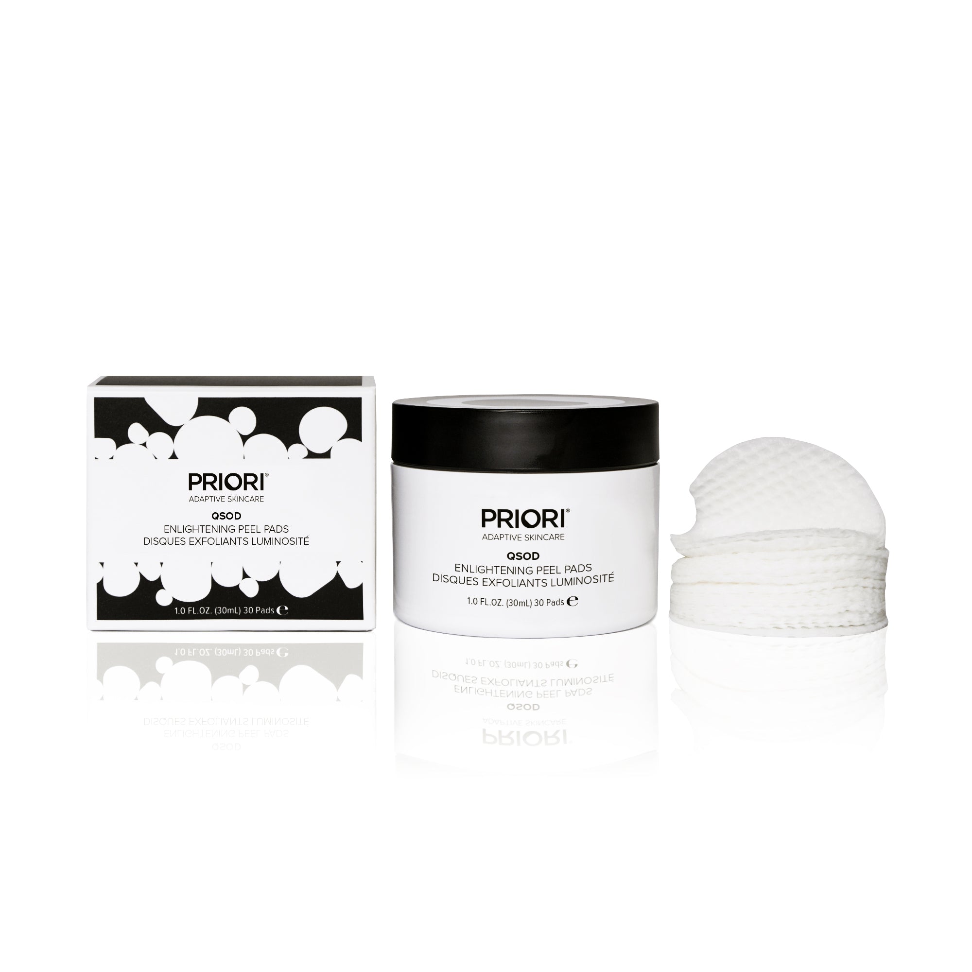 PRIORI Q+SOD Enlightening Peel Pads 30stk