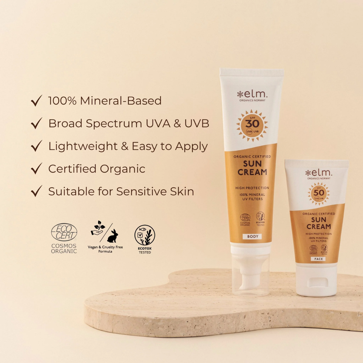 elm Sun Cream SPF 30 Body 100ml