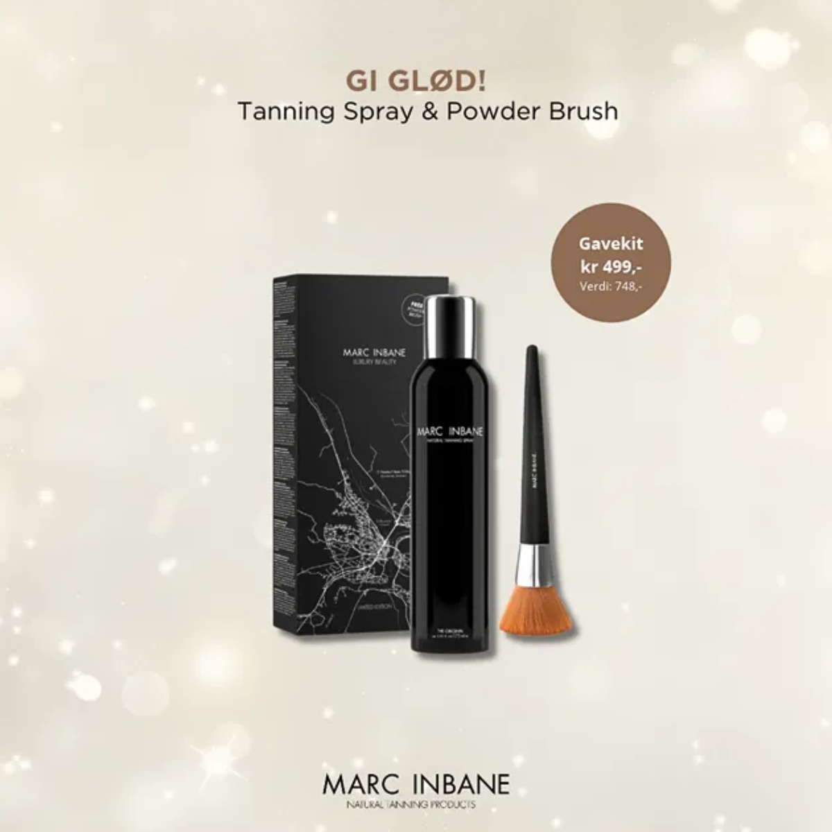 Marc Inbane XMAS Tanning Spray + Powder Brush